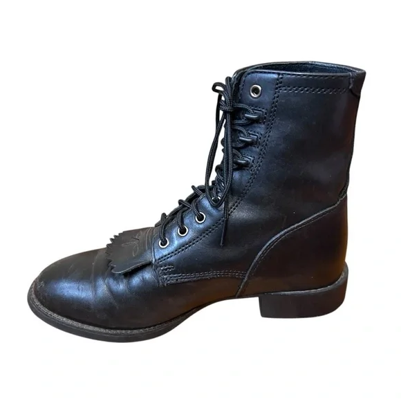 Ariat Men's Heritage Lacer II Boot- Black Leather 32501- Size 7EE - Picture 5 of 10